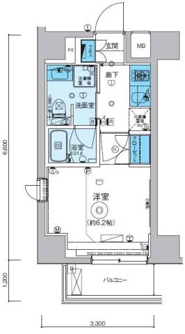 リヴシティ横濱七島町の間取り写真