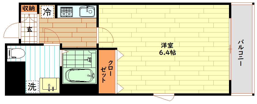 ダイドーメゾン大阪・北堀江の間取り写真