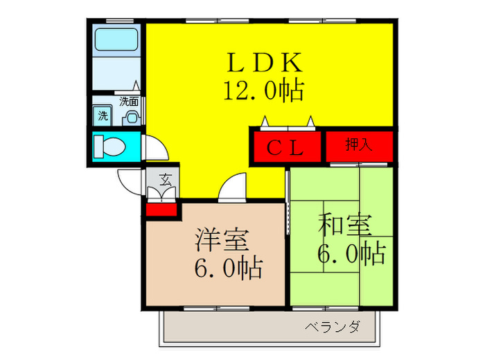 リオラムールIIの間取り写真
