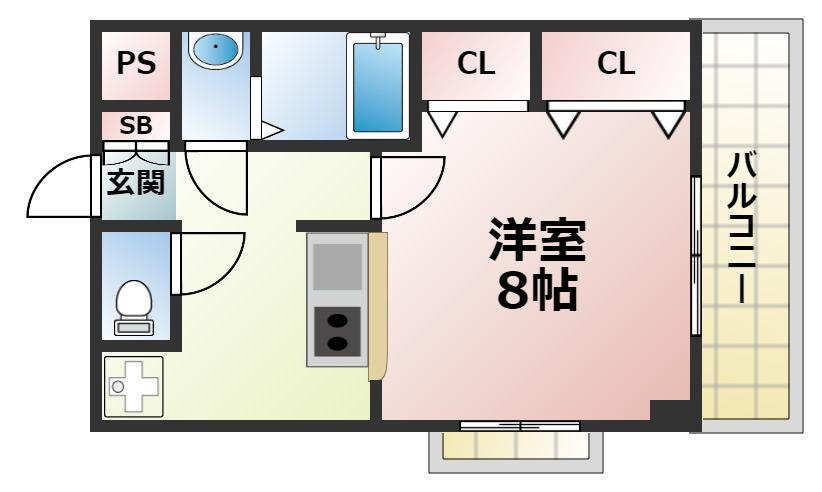 カーサエスパシオの間取り写真