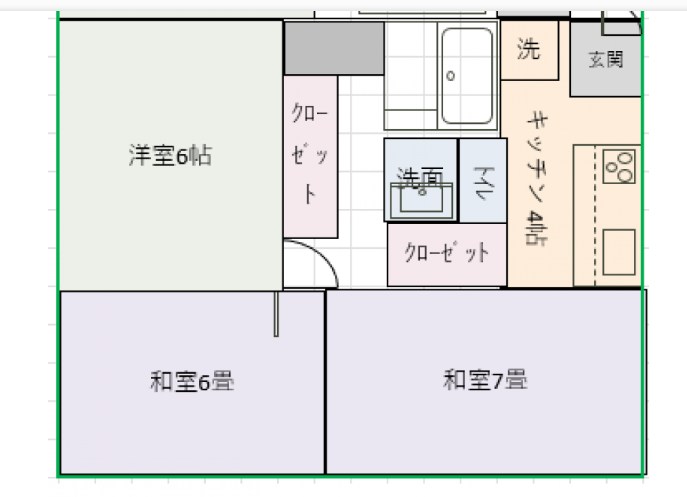 京成本線 江戸川駅 徒歩2分 2階建 築35年の間取り写真