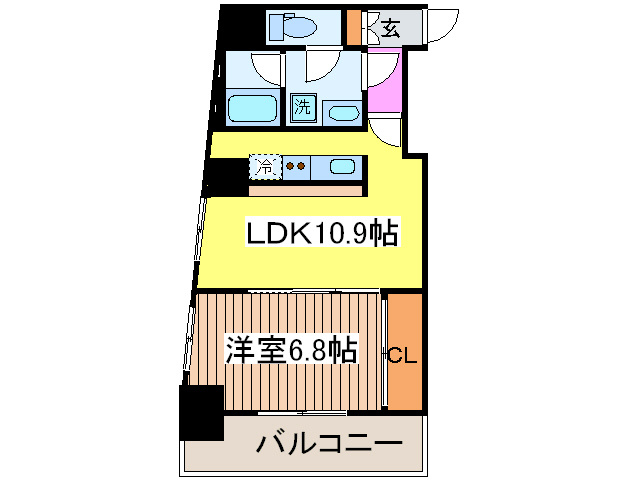 バレ-ヌ新川の間取り写真