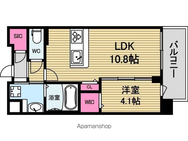 地下鉄長堀鶴見緑地線 玉造駅 徒歩8分 8階建 築3年の間取り写真