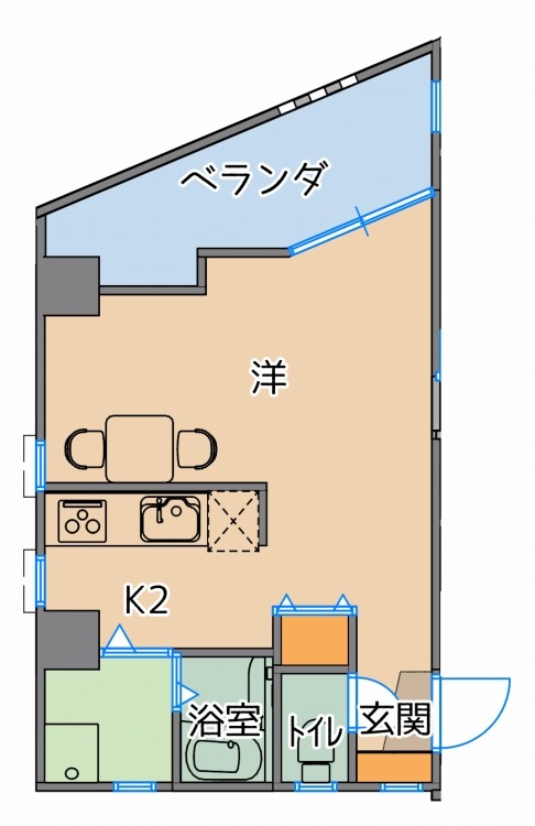 トーマス比屋根2の間取り写真
