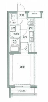 東急田園都市線 二子新地駅 徒歩10分 5階建 築18年の間取り写真