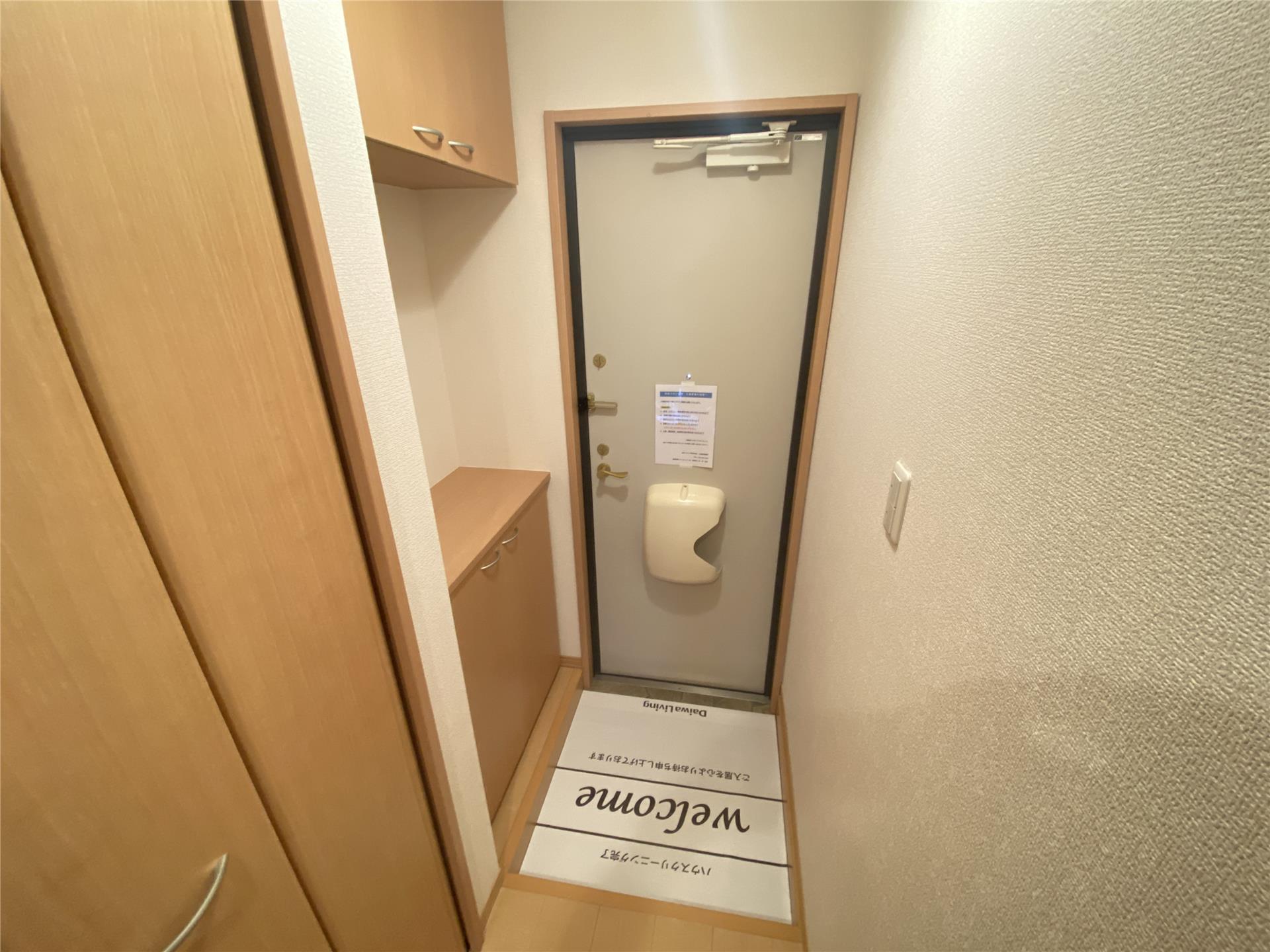 玄関　段差のないフラットな玄関♪