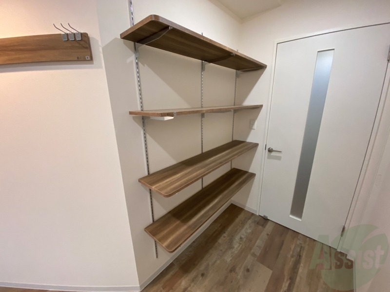 収納　収納もバッチリあるのでお部屋が片付きますよ！