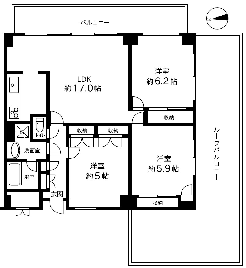 グランドメゾン池袋壱番館の間取り写真