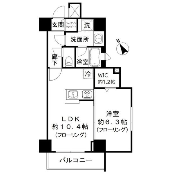 東京メトロ日比谷線 広尾駅 徒歩7分 7階建 築10年の間取り写真