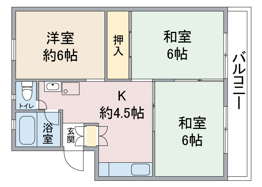 第２大幸ハイツの間取り