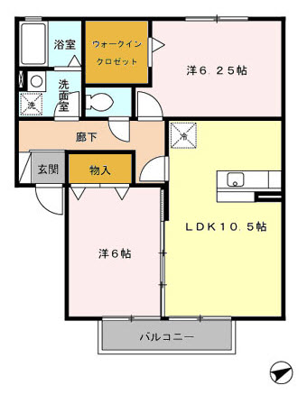 クレールふみの間取り