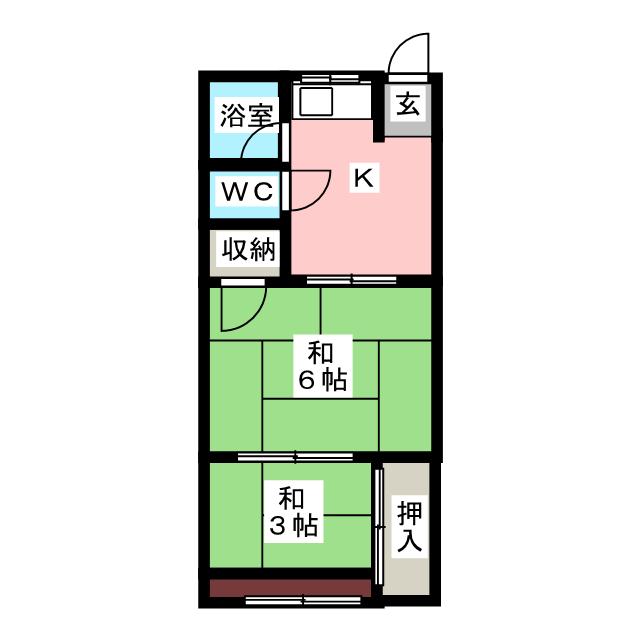 稲生町５丁目貸家の間取り