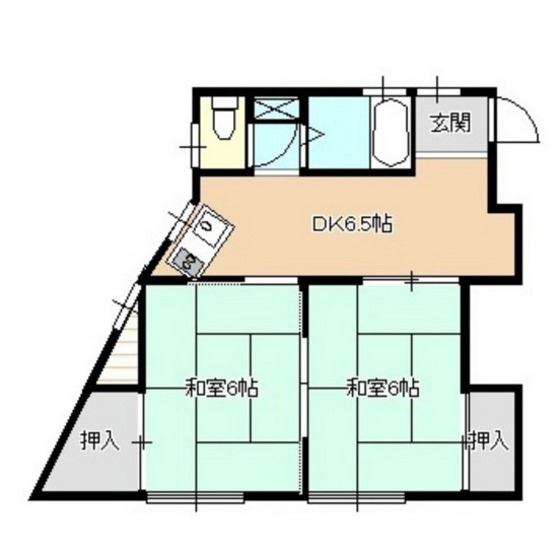 東仙北ハイツの間取り