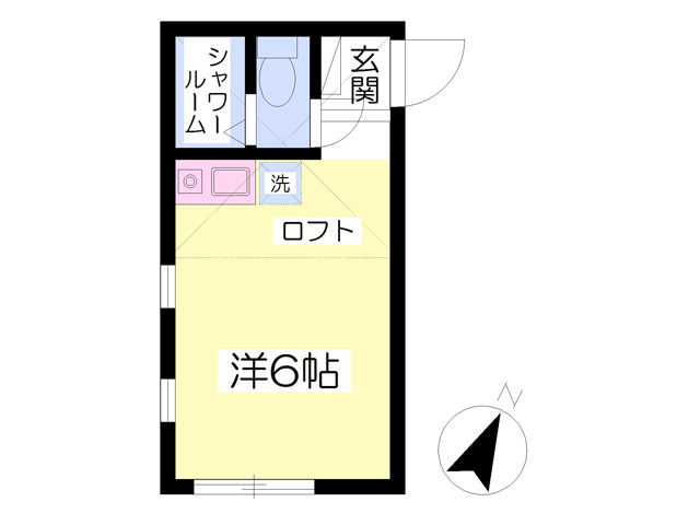 ユナイト金沢八景タントミールの瞳の間取り