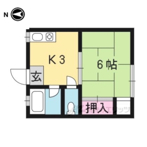 箱ノ井ハイツの間取り