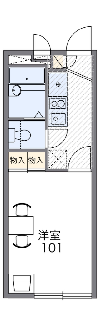 レオパレス外環富田林の間取り