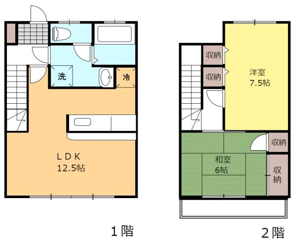 ヴィラ堂の前Ａの間取り