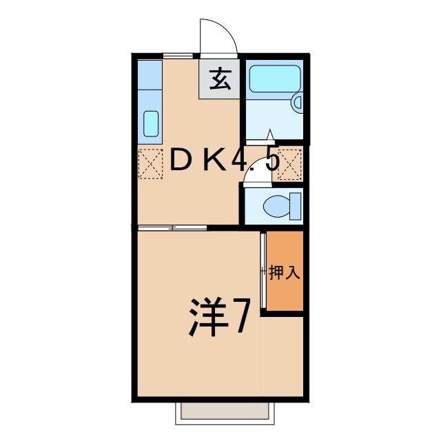 セピアコーポAの間取り