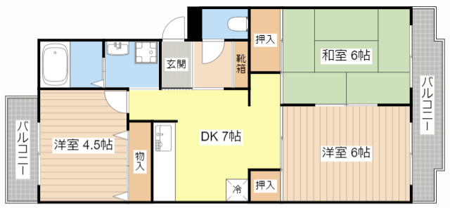 イワタニガーデンハイツの間取り