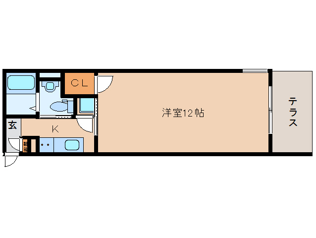 奈良市中御門町のマンションの間取り