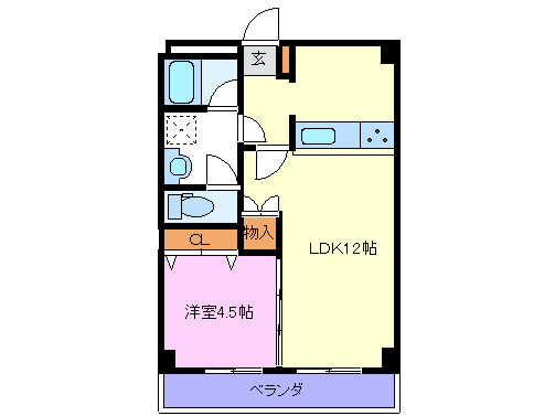 ビューコート久保壱番館の間取り