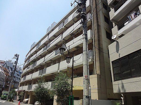 渋谷区東のマンションの建物外観