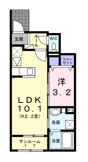 東京都青梅市今寺５（アパート）の賃貸物件の間取り