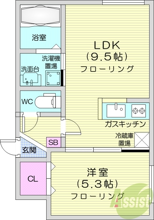 ポラリス環状通東の間取り