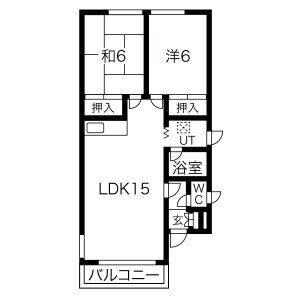 リバーサイド5.3の間取り