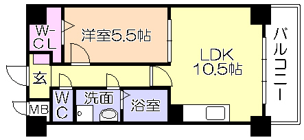 モントーレヒルズ東櫛原の間取り