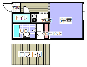 かずや立願寺壱番館の間取り