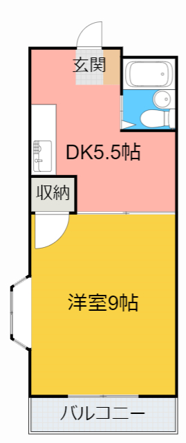 刈谷市高倉町のマンションの間取り