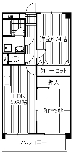 ブレイズ博多南の間取り