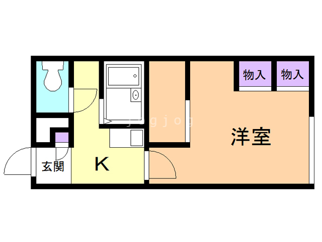 レオパレス岩見沢の間取り