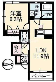 シャーメゾン清末の間取り