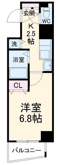 プレサンス覚王山Ｄ－ＳｔｙｌｅIIの間取り