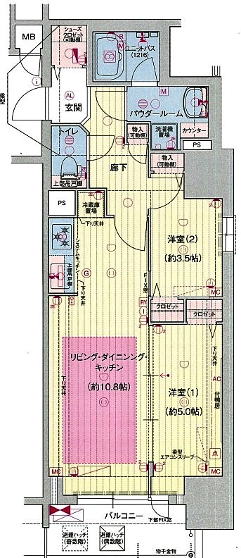 【プレサンスTHE久屋大通レジェンドの間取り】