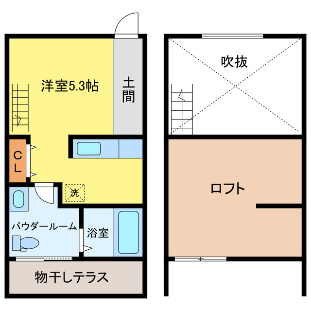 ORTUS　AKAMATSUの間取り