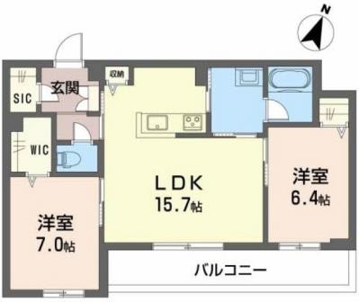 エクセレントガーデンヒルズA棟の間取り