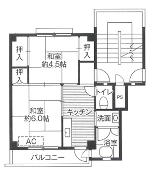 【ビレッジハウス十王堂3号棟の間取り】