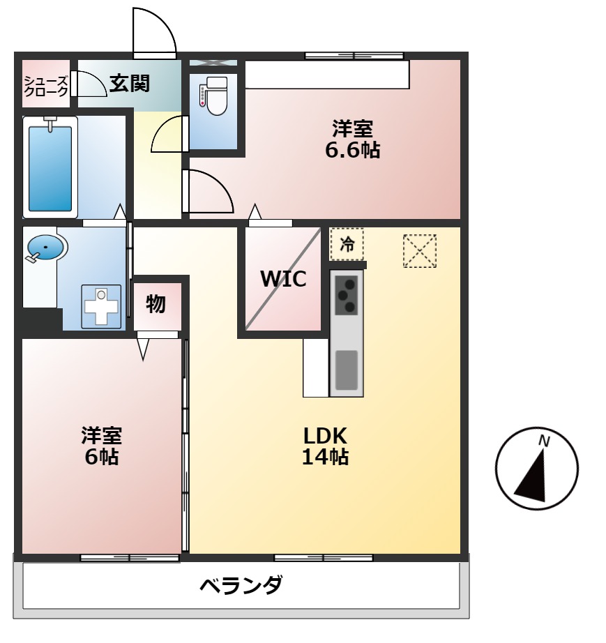 シェーンハイム静里の間取り