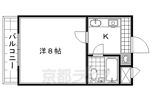 【京都市南区東九条西山町のマンションの間取り】