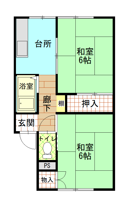 コーポＳすずきAの間取り