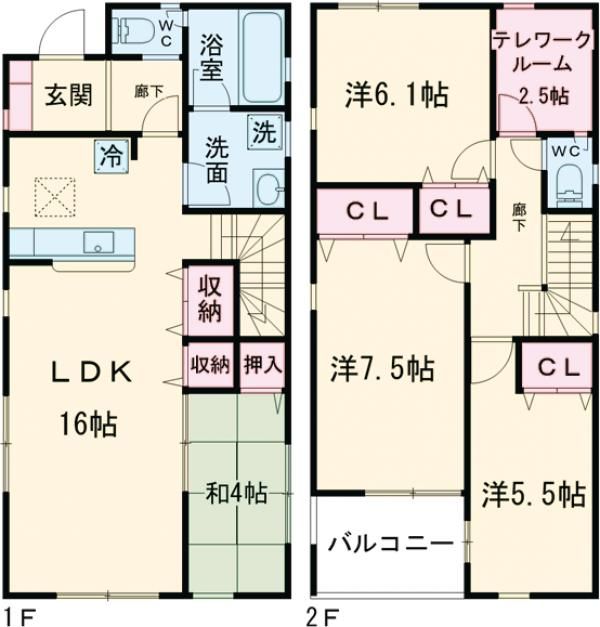 千葉県我孫子市中峠（一戸建）の賃貸物件の間取り