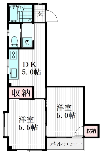 コーポ藤の間取り