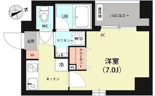 江東区木場のマンションの間取り