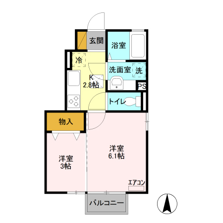 スプリングウィンド　Bの間取り