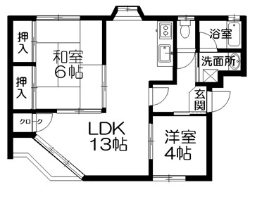 イーストピース守山の間取り