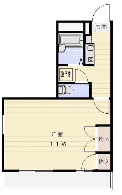 津市河芸町上野のアパートの間取り