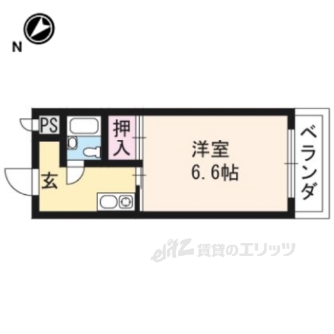 草津市笠山のマンションの間取り